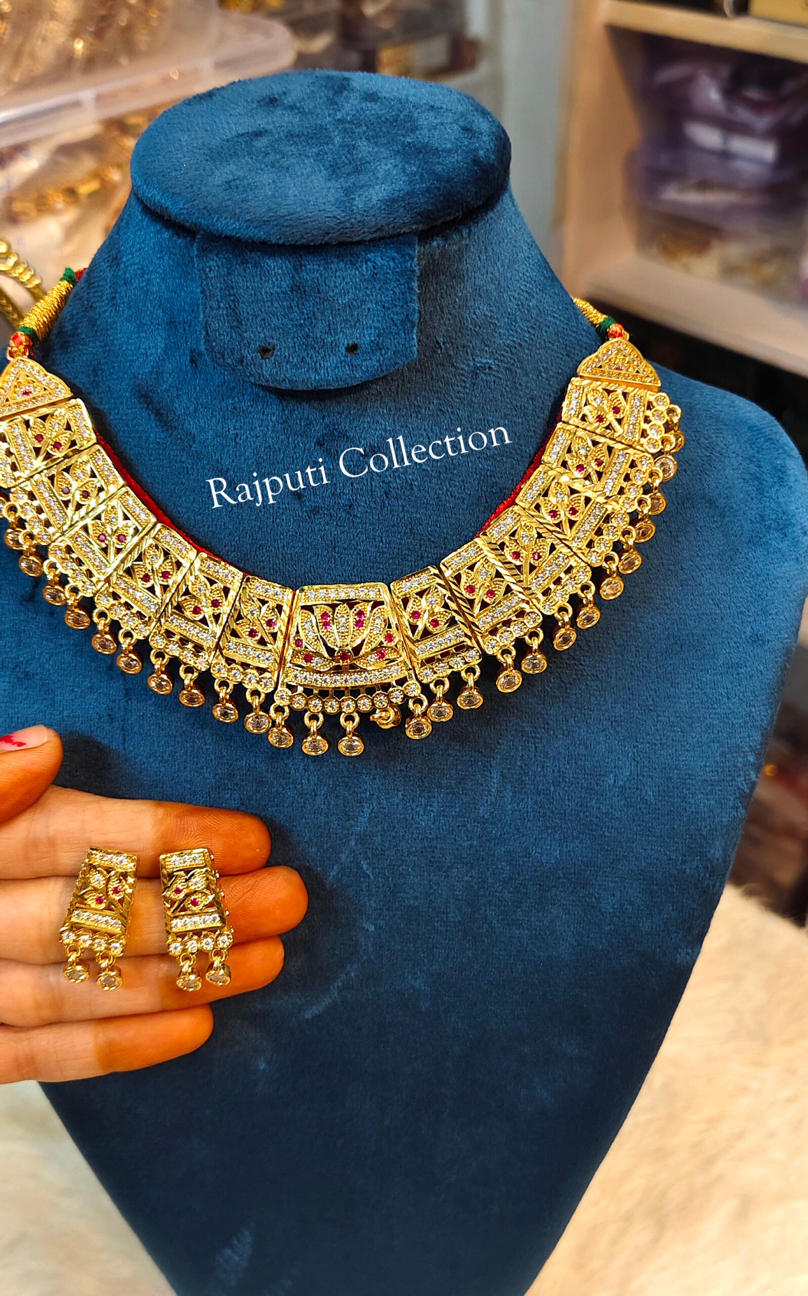 Rajputi Jadau Micropolish Necklace - Image 2