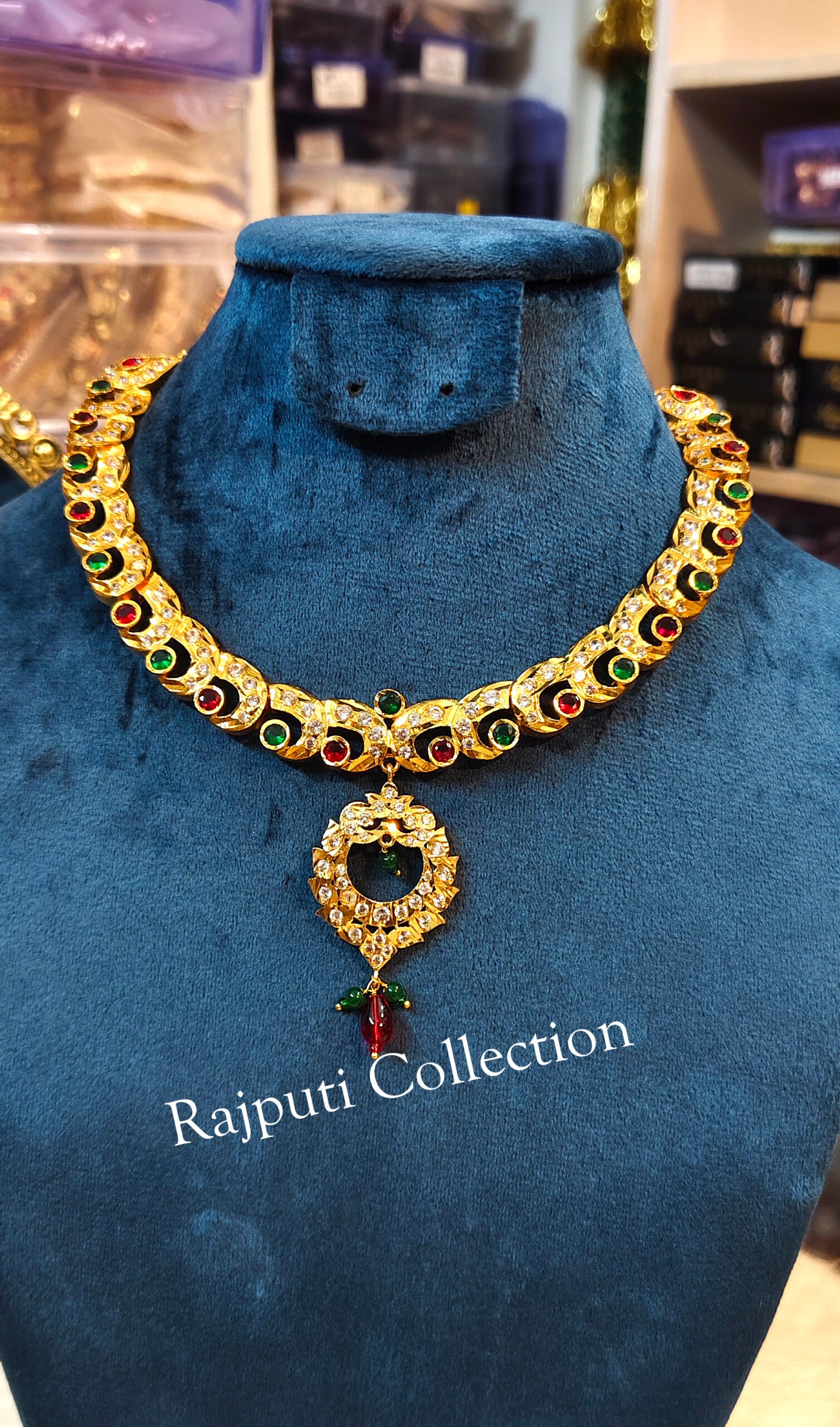 Micropolish Neckpiece With Earring