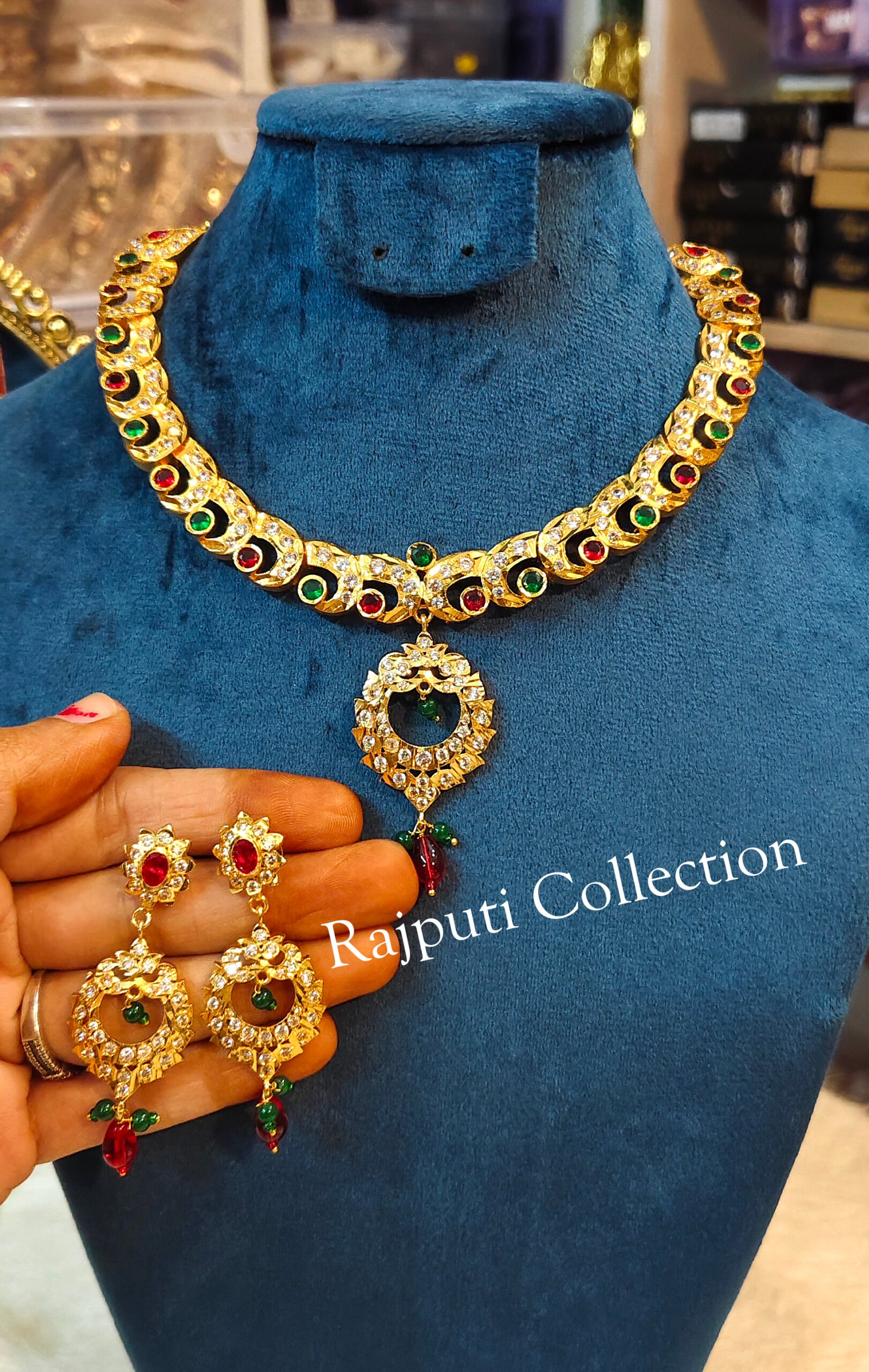 Micropolish Neckpiece With Earring - Image 2