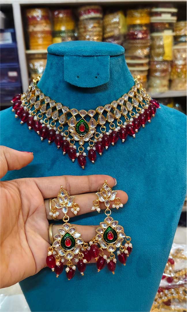 Artificial Kundan Neckset