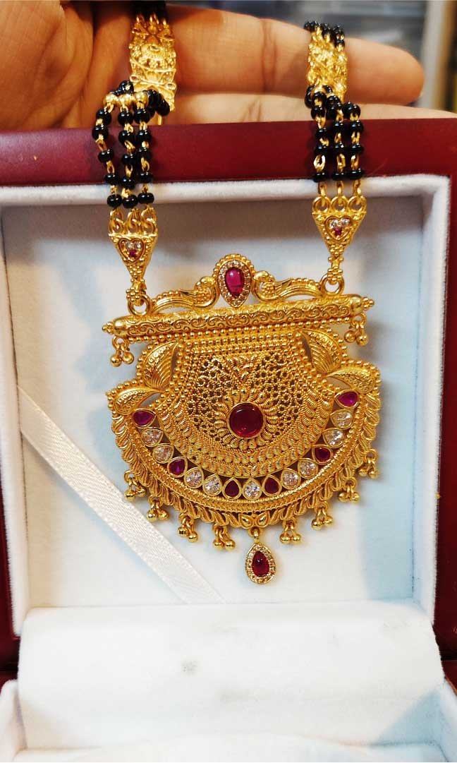 Gold Look Mangalsutra - Image 3