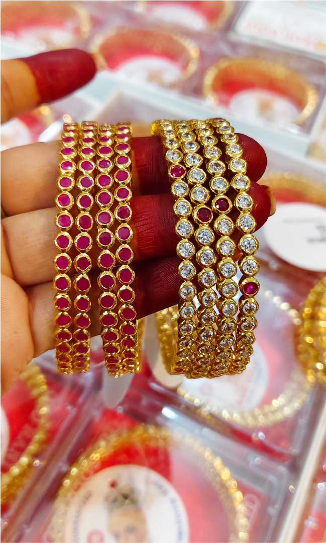 Rani Gold 4 Bangles Set - Image 2