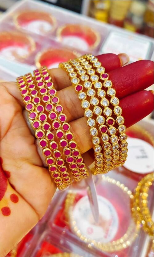 Rani Gold 4 Bangles Set