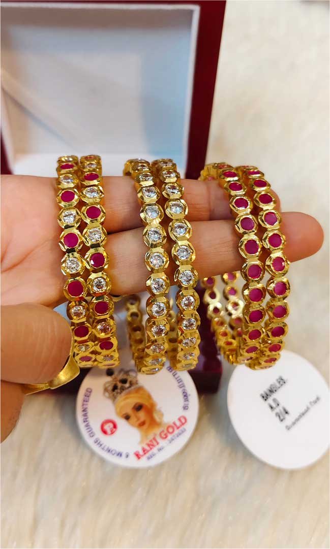 Rani Gold Bangles - Image 3
