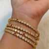 Rani Gold Multicolour 4 Bangles Set