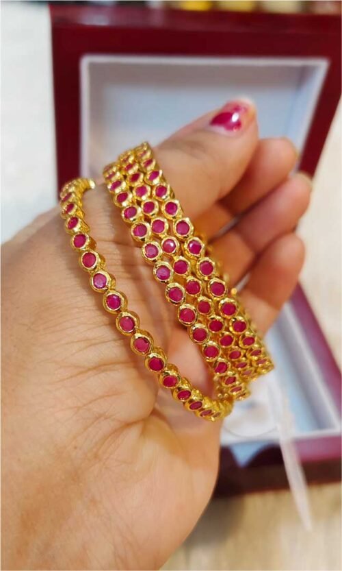 Rani Gold 4 Bangles Set