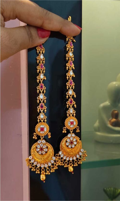 Gold look long Earrings