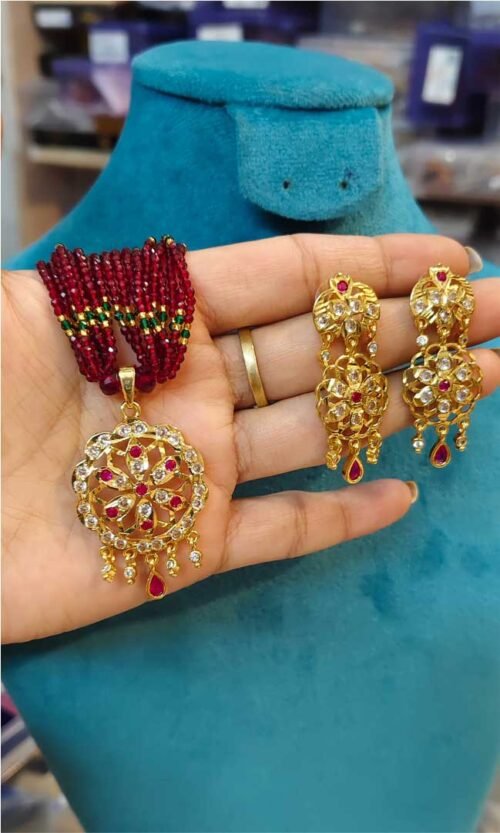 rajputi jadau pendal set