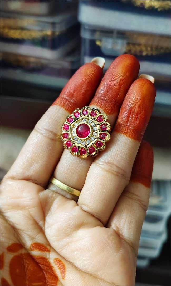 Gold Look Artificial Ring - Image 2