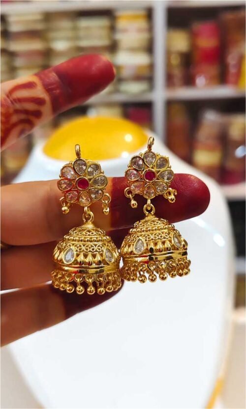 Lightweight Jhumri Earrings