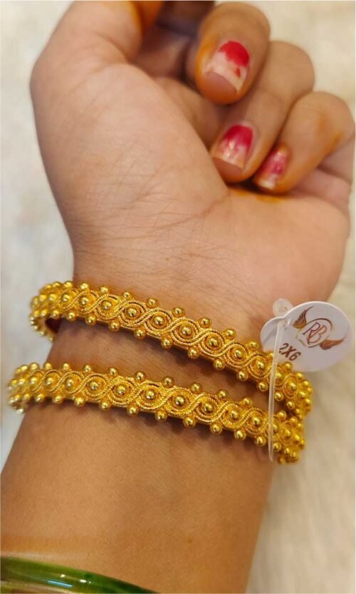 Micropolish Lightweight Goldlook Bangles